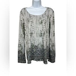 One World knit top size large